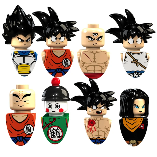 49 Style Mini Action Figure Building Block Dragon Ball Z Tien Shinhan  Vegeta IV Trunks Son Goku Goten Gohan KF1566 KF662 Bricks