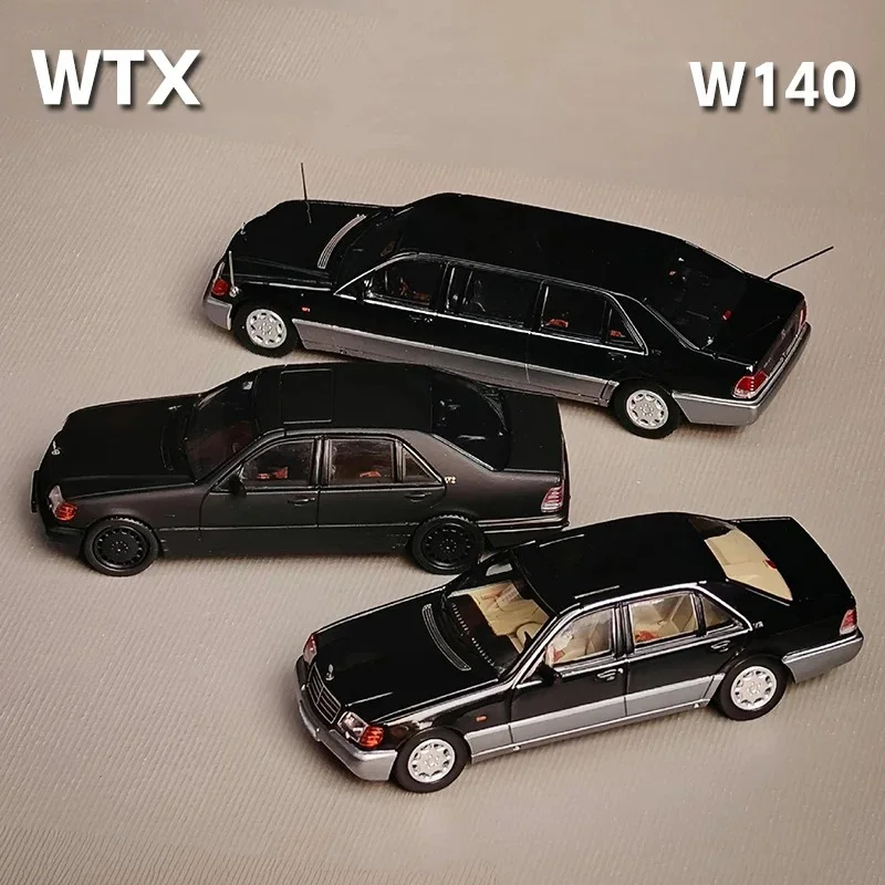 WTX 1:64 S-class W140 Alloy Car Model Classics Adult Souvenir Gift Hobby & Toys
