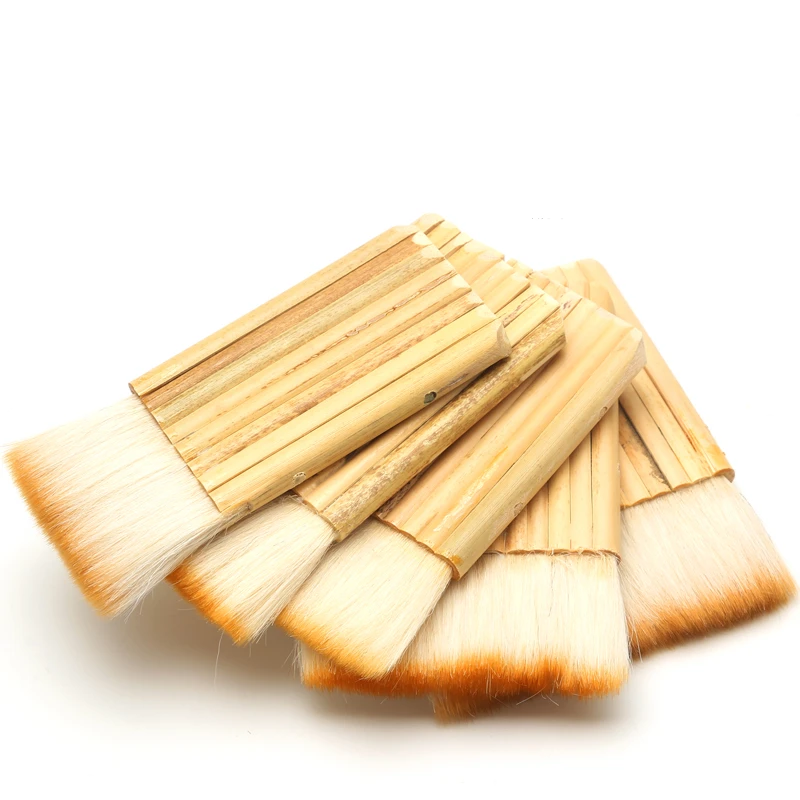 Paint Brushes Wool Row Bamboo Handle Painting Tools Home Improvement Decoration