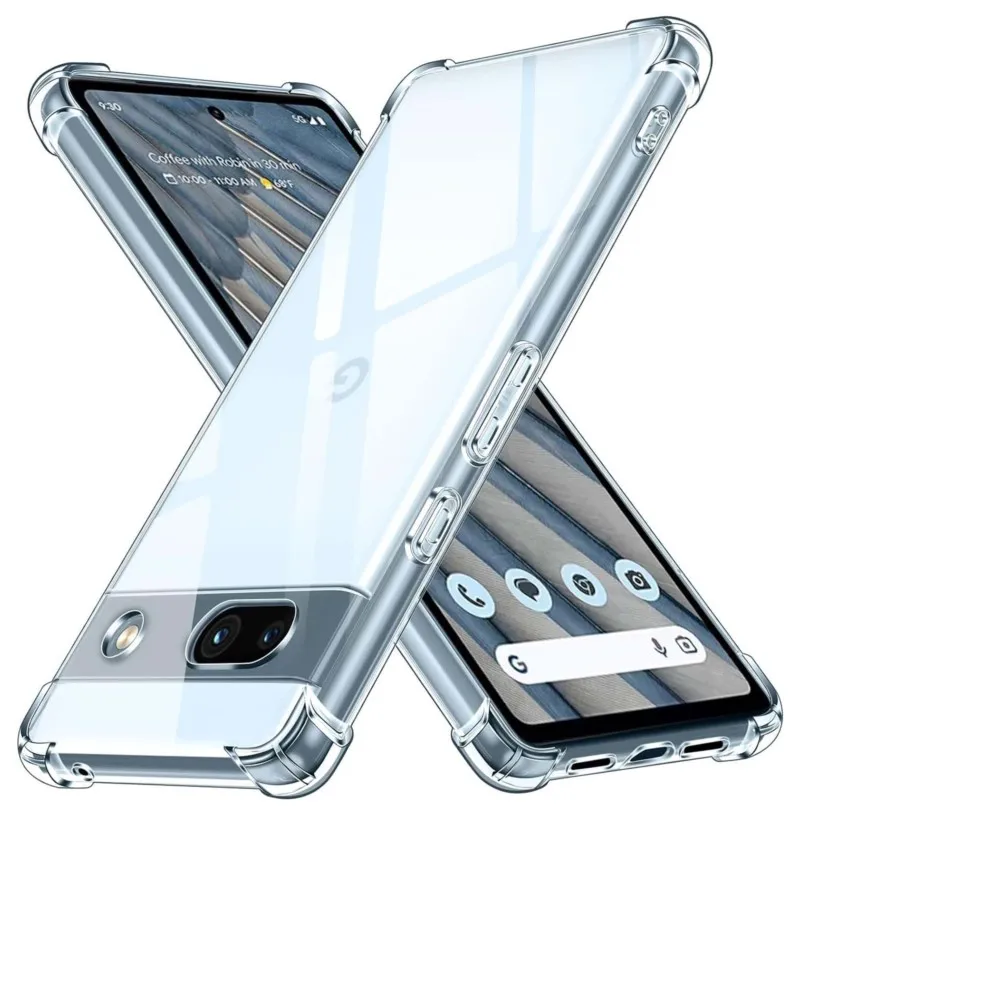 Coque de téléphone transparente avec airbag de 1.5MM d'épaisseur, étui antichoc pour Google Pixel 8A 8 Pro 6A 7A 9A 6 7 8 9 Pro XL 5G