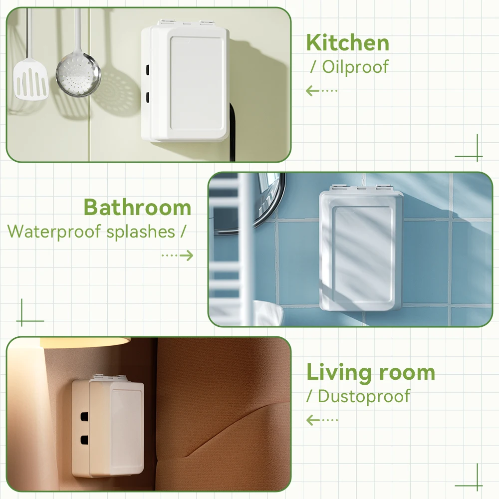 Baby Proof Electrical Outlet Box Electrical Outlet Cover Baby Proof Box Plug Cover 1Pcs for Safety
