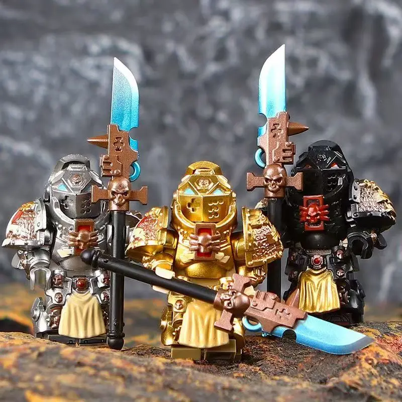 Building Block Toys Hot Game Model Bricks Grnad Master Dark Ange Blood Angel Mini Assemble Action Figures Model Toys Building Blocks Birthday Gifts
