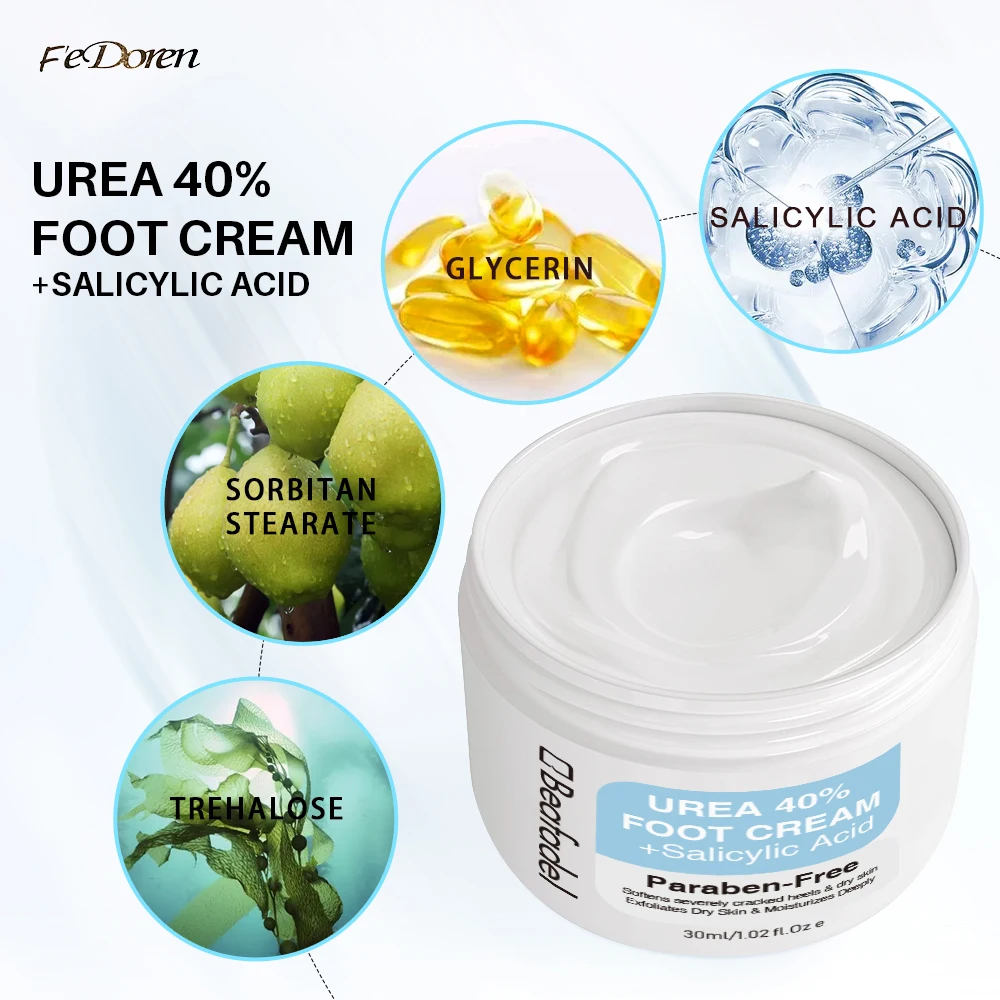 UREA LABS | 42% Urea Cream PLUS w/ 2% Salicylic Acid, 4 Oz Highest Potency  Intensive Exfoliating Foot Cream Corn & Callus Remover Anti-fungal Skin  Moisturizer to Soften Calluses, Damaged Skin &