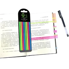 

160pcs Color Reading Aid Highlight Sticker Transparent Fluorescent Index Tabs Flags Sticky Note Stationery School Office Supply