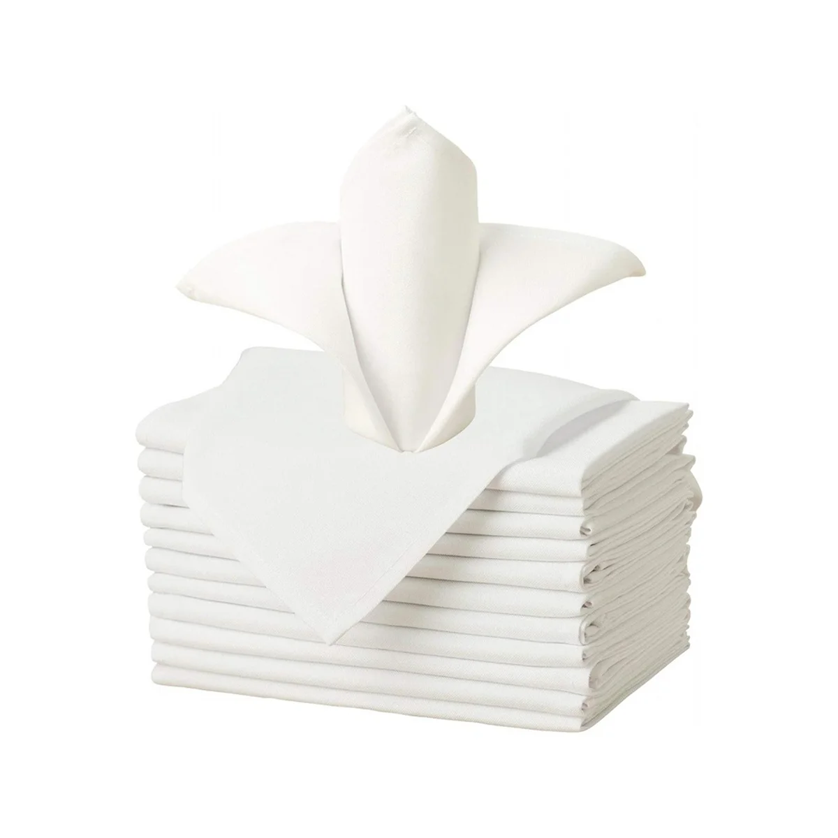 Set Of 6/12/24 40x40cm Table Cloth Napkins Durable Polyester Thicken Placemat Reusable for Kitchen Dining Wedding Decoration