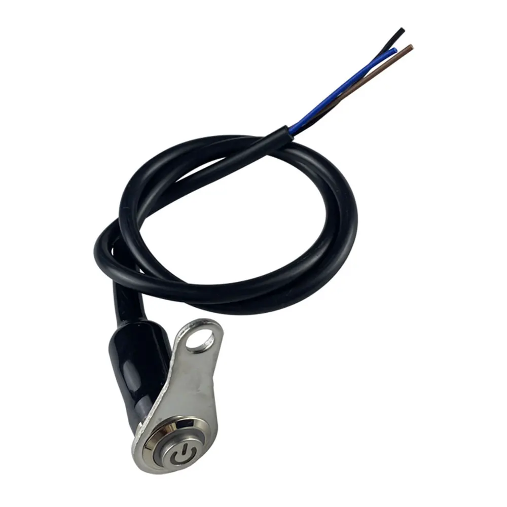 Motorcycle LED ON+OFF Handlebar Mount Aluminum Alloy Waterproof 12V Fog Light Lamps Motorbike Horn Push Button Switch