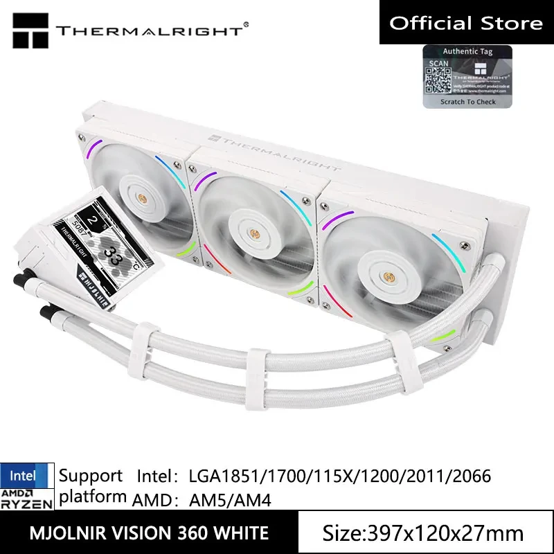 Thermalright MJOLNIR VISION 360 WHITE ARGB water-cooled 3.5