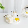 Epeiushome Nordic Ins Style Desktop Round Tray U-shaped Handhold Sundry Key Cosmetic Perfume Storage 2