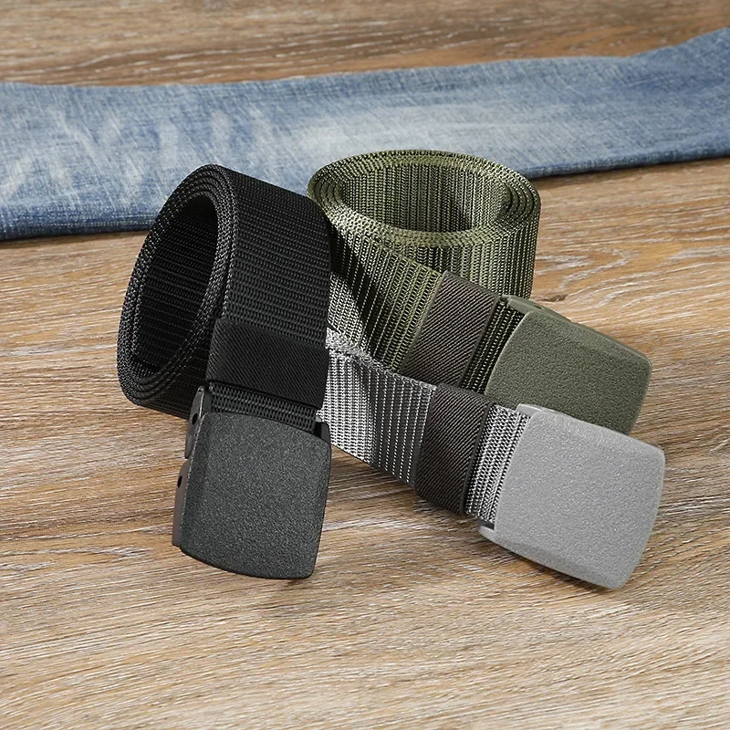 Premium Camouflage Men's Outdoor Sports Canvas Belt - Stylish Nylon Fashion Accessory