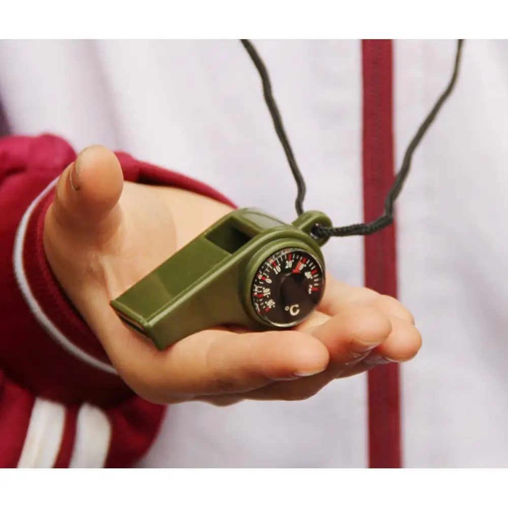 Compass thermometer three in one whistle life-saving multifunctional whistle referee coach field emergency