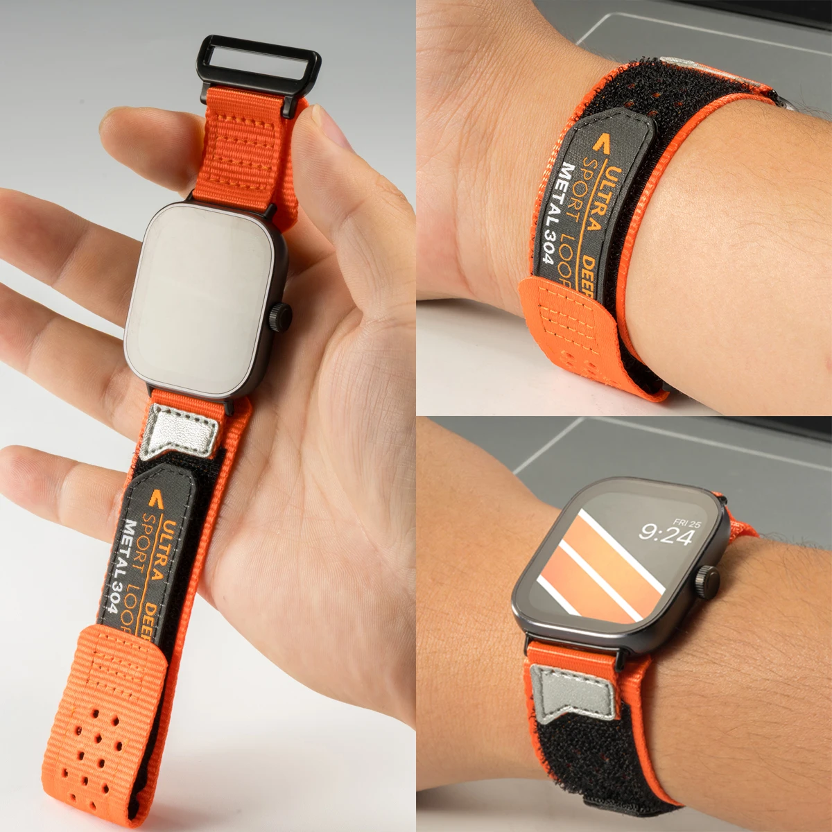 Nylon Smartwatch Strap Bracelet Wristband Replacement Correa