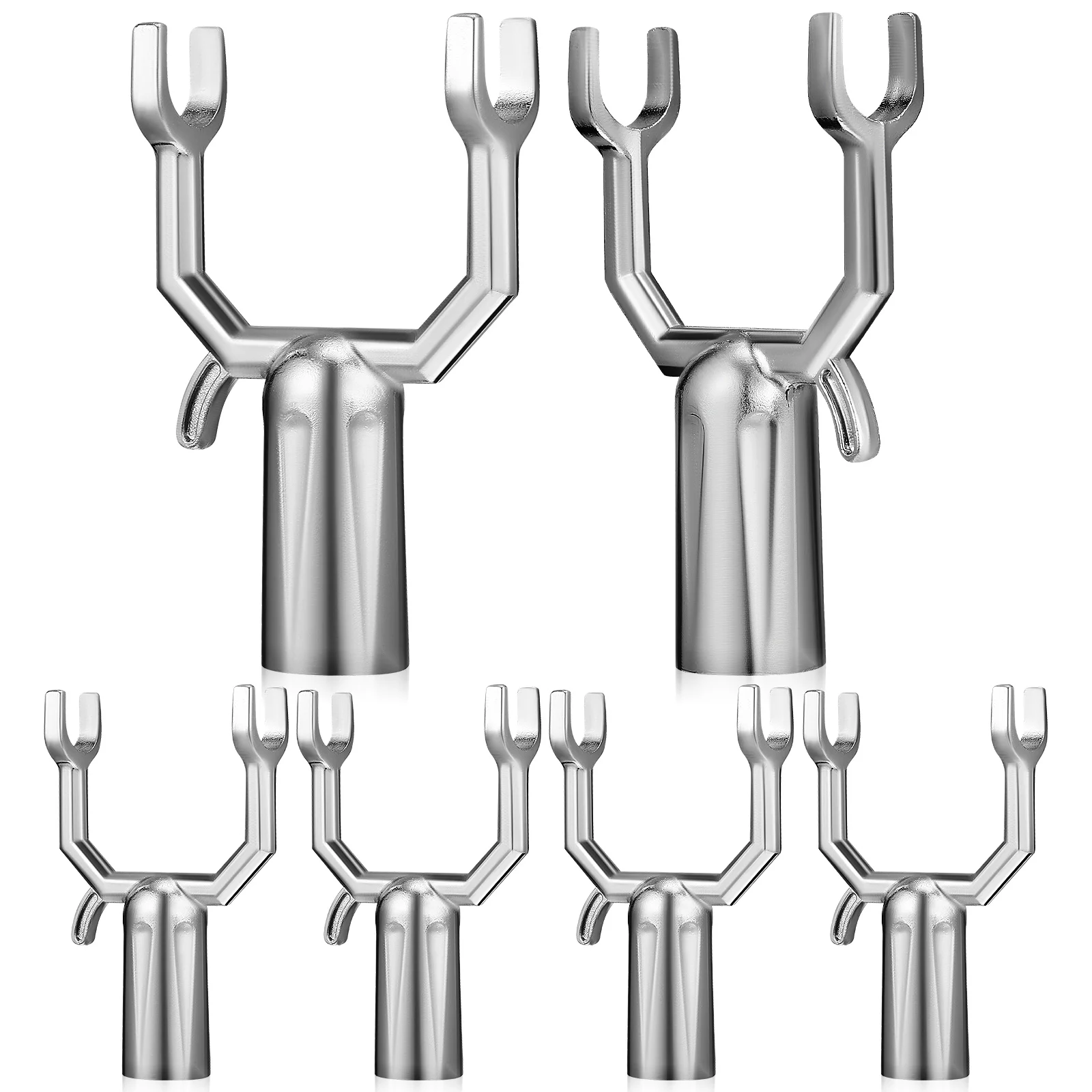 

6 Pcs Plant Branch Support Tree Supports for Leaning Mermaid Stakes and Young Trees Aluminum Alloy Crutch