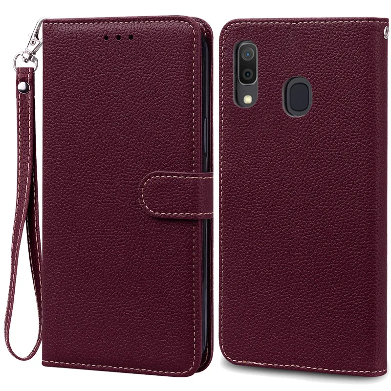 Leather Wallet Flip Case for Samsung Galaxy A40 - Stylish and Protective Cover
