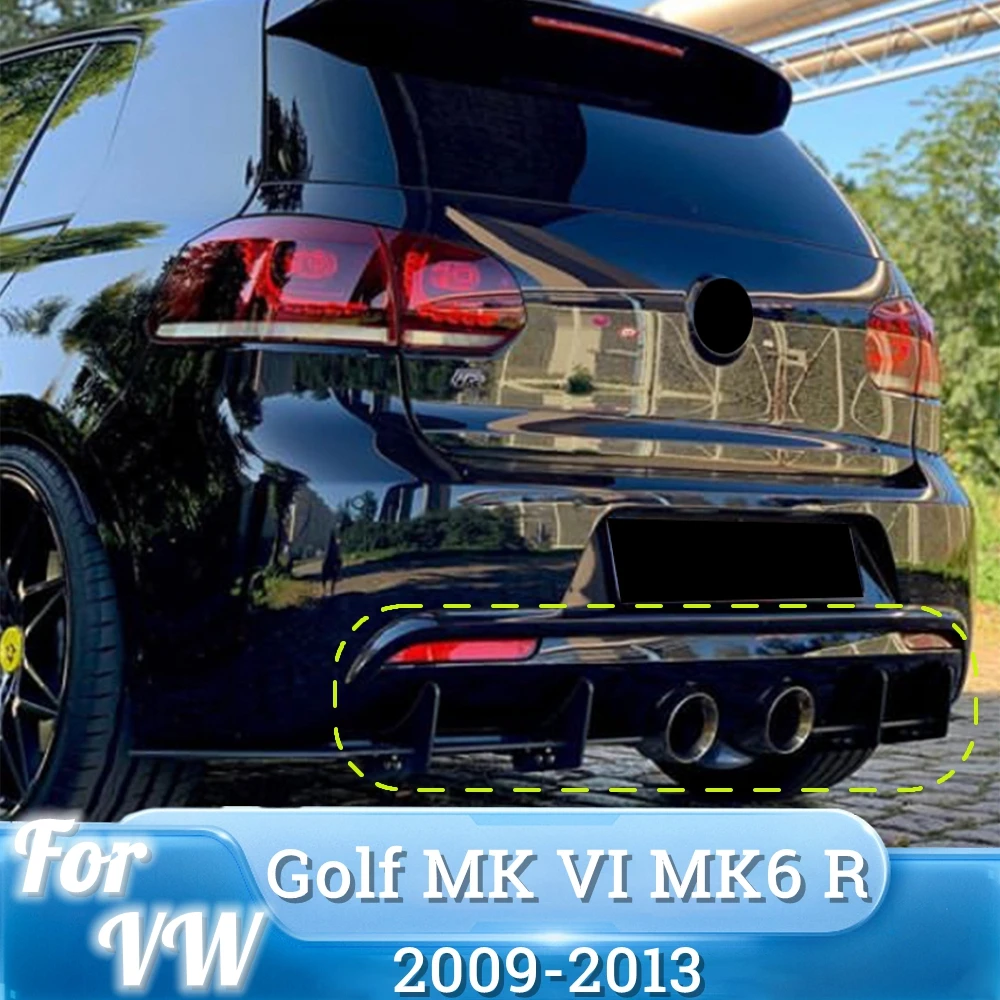 Pour Volkswagen Golf 6 MK6 R R20 3Pcs Lèvre de Pare-chocs Avant De Voiture  Répartiteur Diffuseur Retrofit Kit Carrosserie Spoiler Garde 2009-2013  Tuning - AliExpress