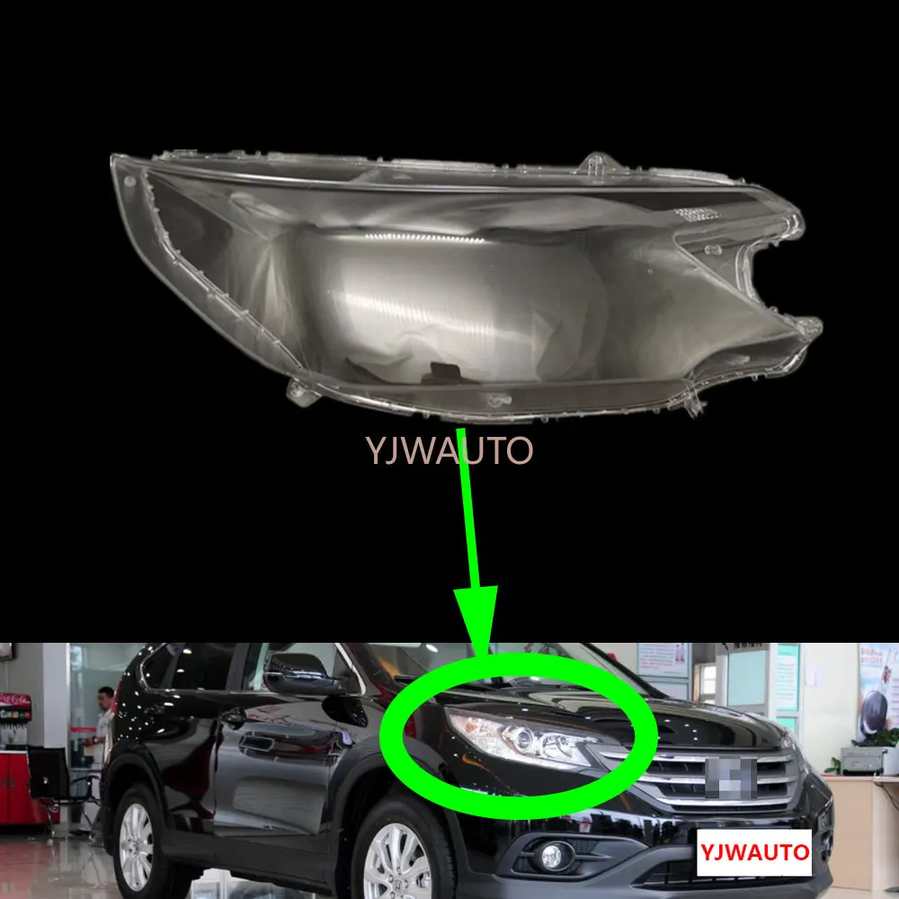

Lampshade Cover For Honda CRV 2012~2014 Headlamp Cover Car Headlight Lens Light Glass Replacement Clear Front Lamp Auto Shell