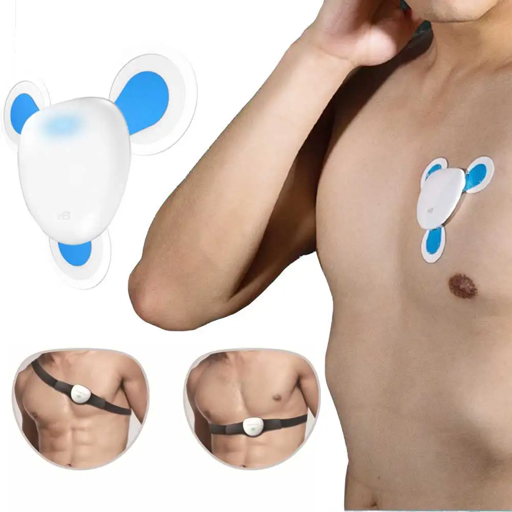 Bluetooth 24 Hours Wireless Holter Wearable ECG Monitoring Chargeable EKG Portable Heart Rate Monitor Arrhythmias Warning