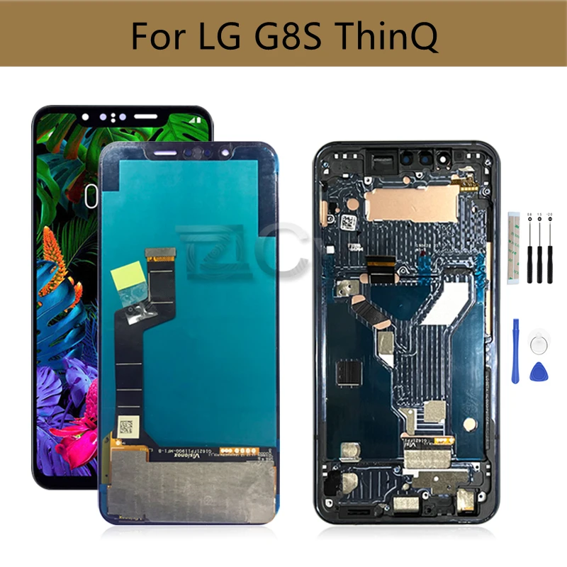 

ЖК-дисплей для LG G7 ThinQ с рамкой для LG G7, запасные части для ремонта экрана 6,53 дюйма
