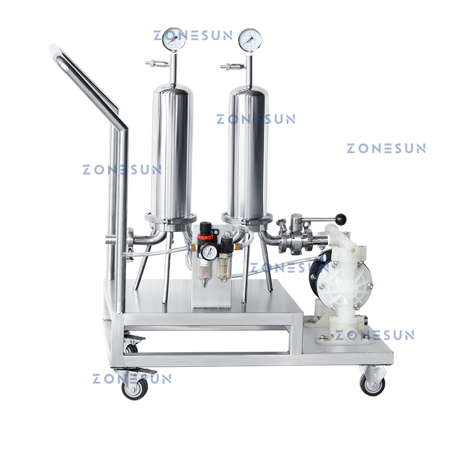 ZONESUN ZS-PF2 Bomba de diafragma pneumática à prova de explosão Álcool Perfume Filtro Líquido 