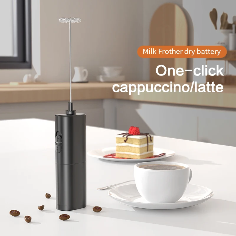 Electric Milk Frother Portable Mini Handheld Fast Foamer Coffee Cappuccino Whisk Mixer Food Blender 2