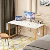 48 Inch Writing Desk with Storage, Modern PC Desk Work Table, Computer Desks 1