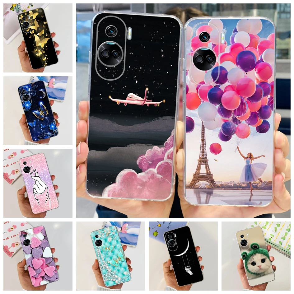 Stylish Pattern Soft Silicone Clear Back Cover
