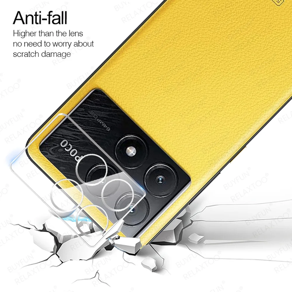 3D Clear Camera Glass Protector For Xiaomi Poco X6 Pro X7Pro X7 PocoX7Pro X6Pro PocoX6 PocoX6Pro 5G HD Back Lens Case Cover 2Pcs camera lens protector case,camera protector case,camera lens case