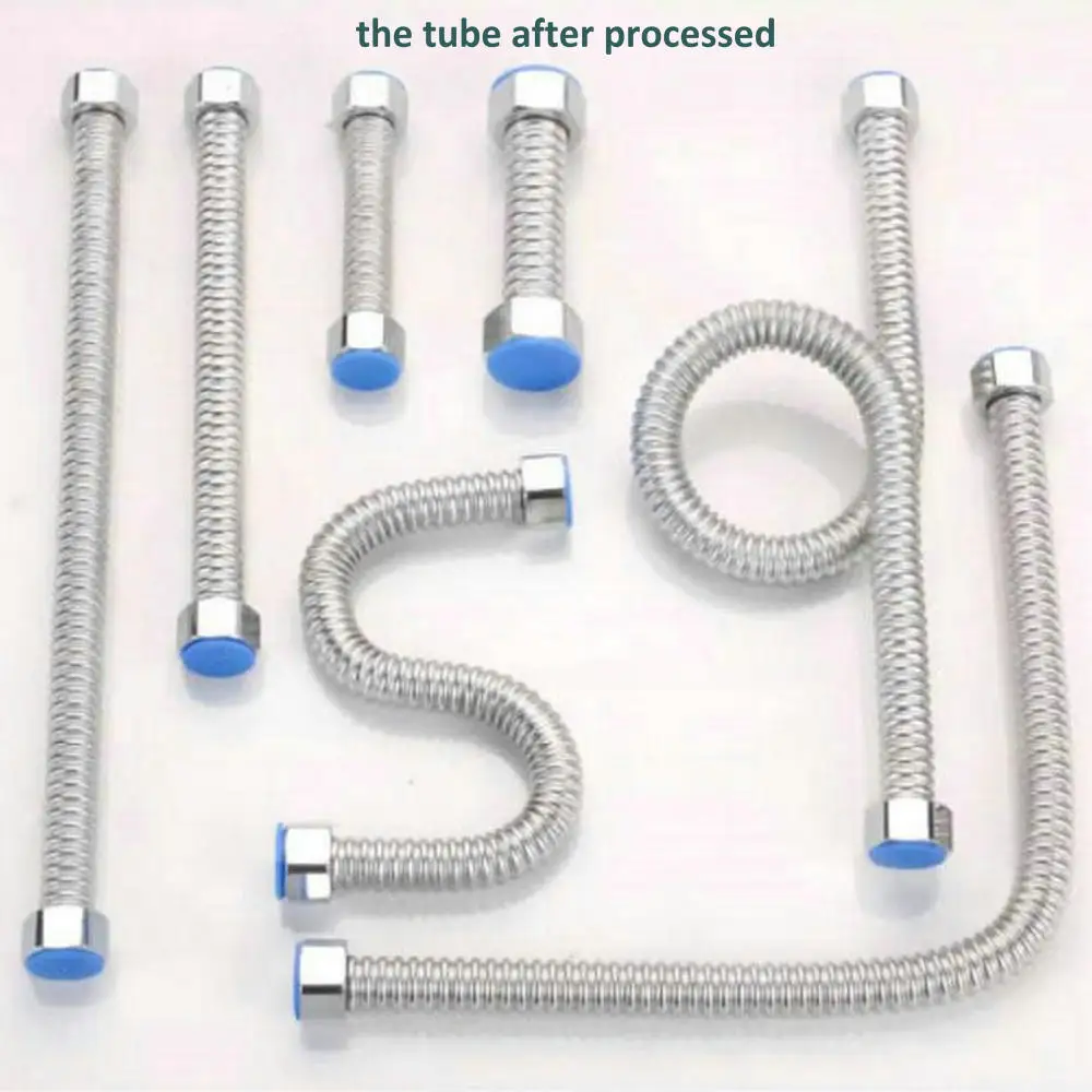SUS304,SUS316L,1/4" ,3/8",1/2" ,3/4", 1" ,1.2"Pipe Stainless Steel Expandable Hose Retractable Water Hose Corrugated Pipe
