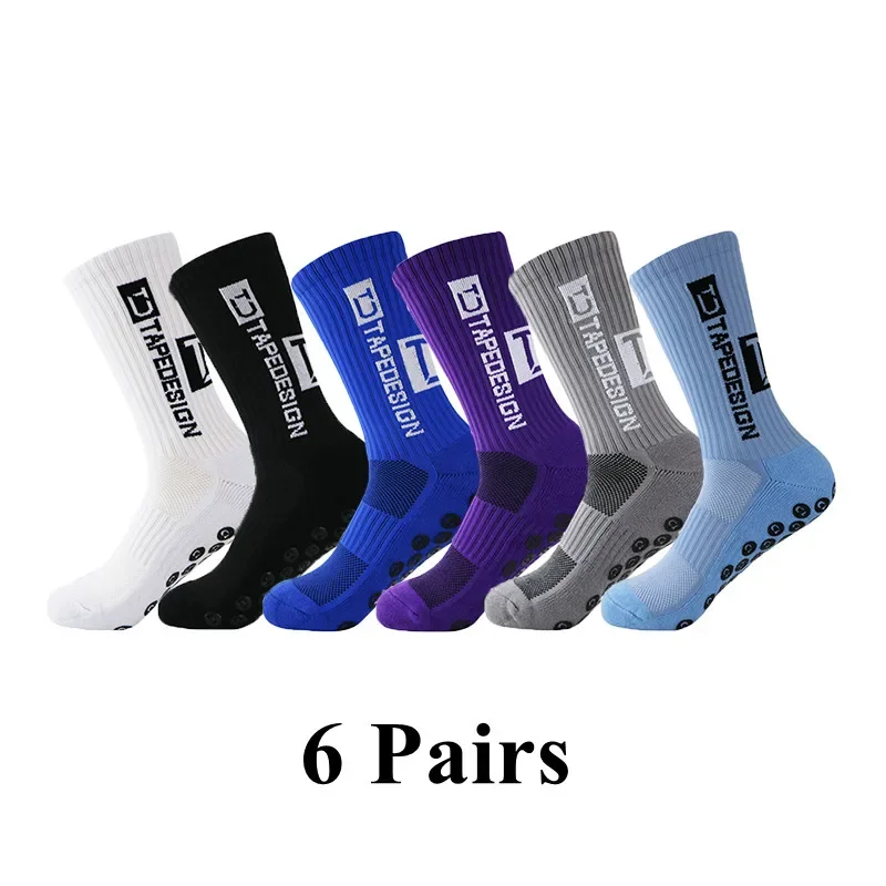 6 Pairs Anti-Slip Sport Socks 4