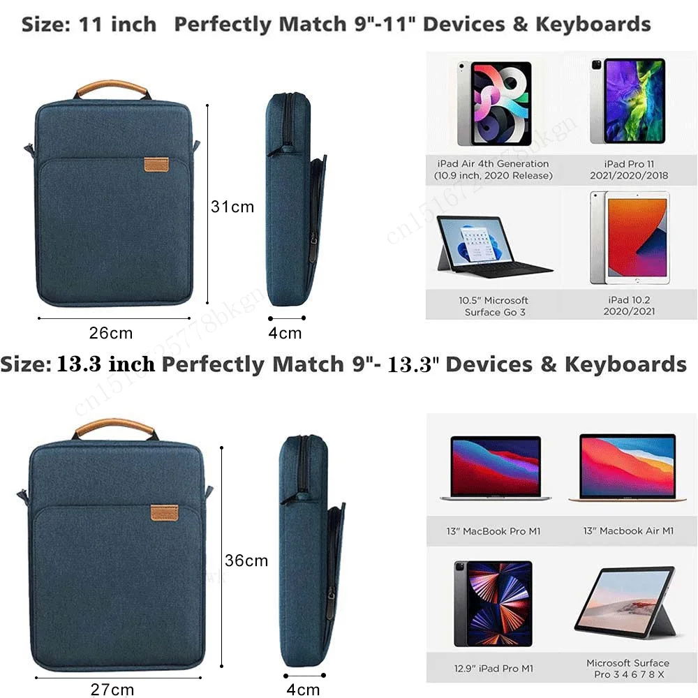 Bolsa para Ipad Pro Bolsa para Ipad Pro 12 11 10th Air 10.9 10.2 Polegadas 9th 8th 7th Generation 2023 2023 - Imagem 6