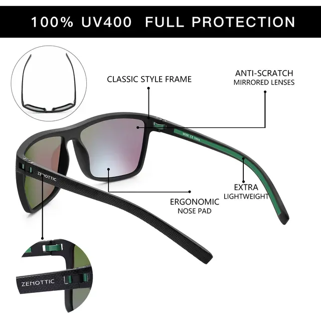 Kingseven Occhiali Da Sole Senza Montatura Ultraleggeri TR90 Da Uomo - Foto 5