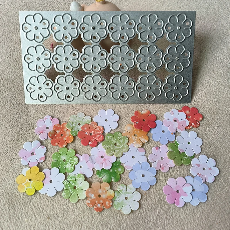 

New Many small flowers metal cutting die mould scrapbook decoration embossed photo album decoration card making DIY handicrafts