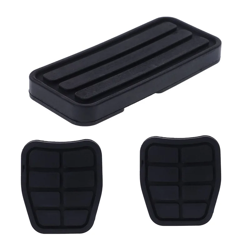 3Pcs Car Accelerator Gas Rubber Foot Rest Pedal Pad Brake Clutch Pads Cover Kit For -Vw Transporter T4 1990-2003