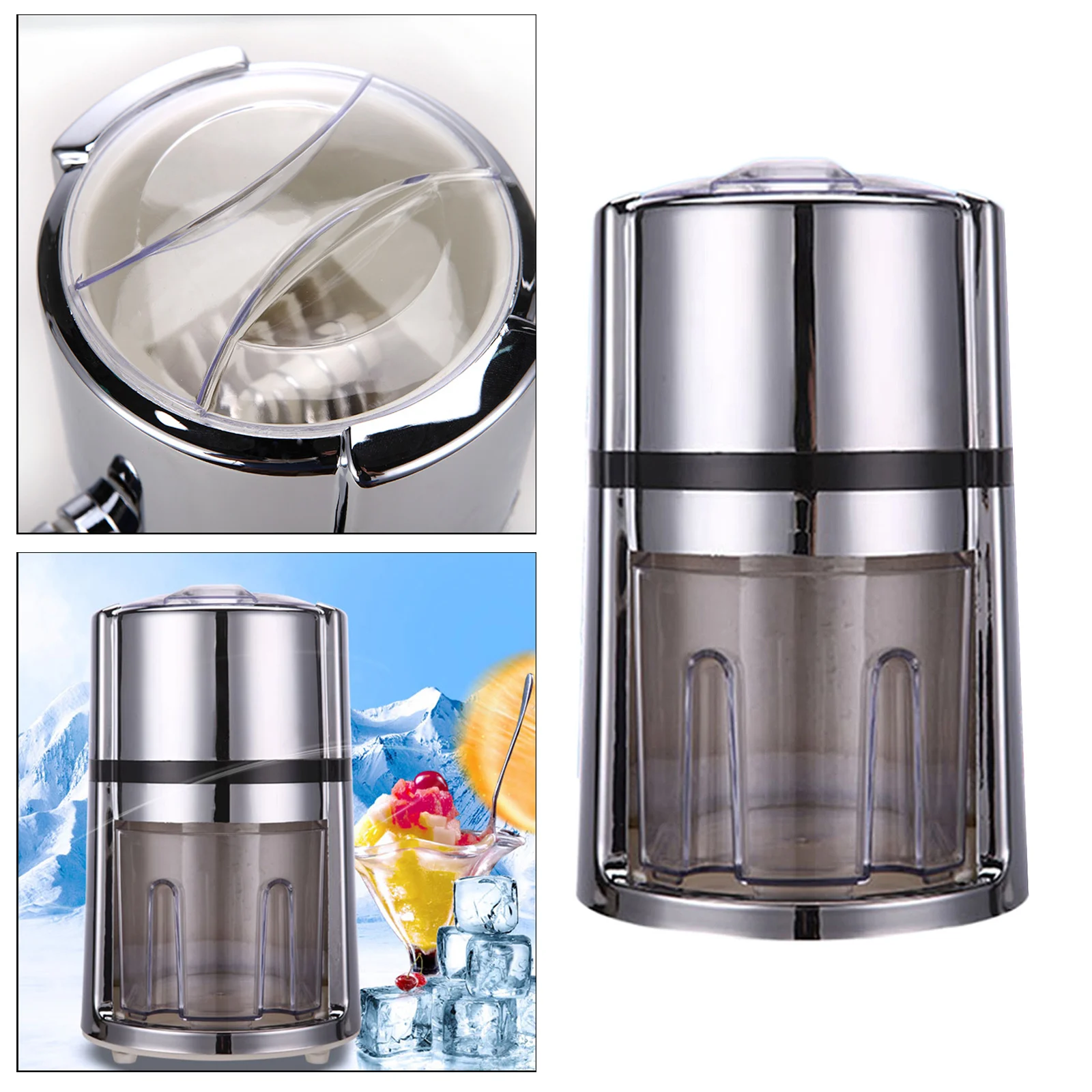 Portable Manual Ice Crusher Shaver Machine Manual Ice Crusher Shaver Machine Snow Cone Maker