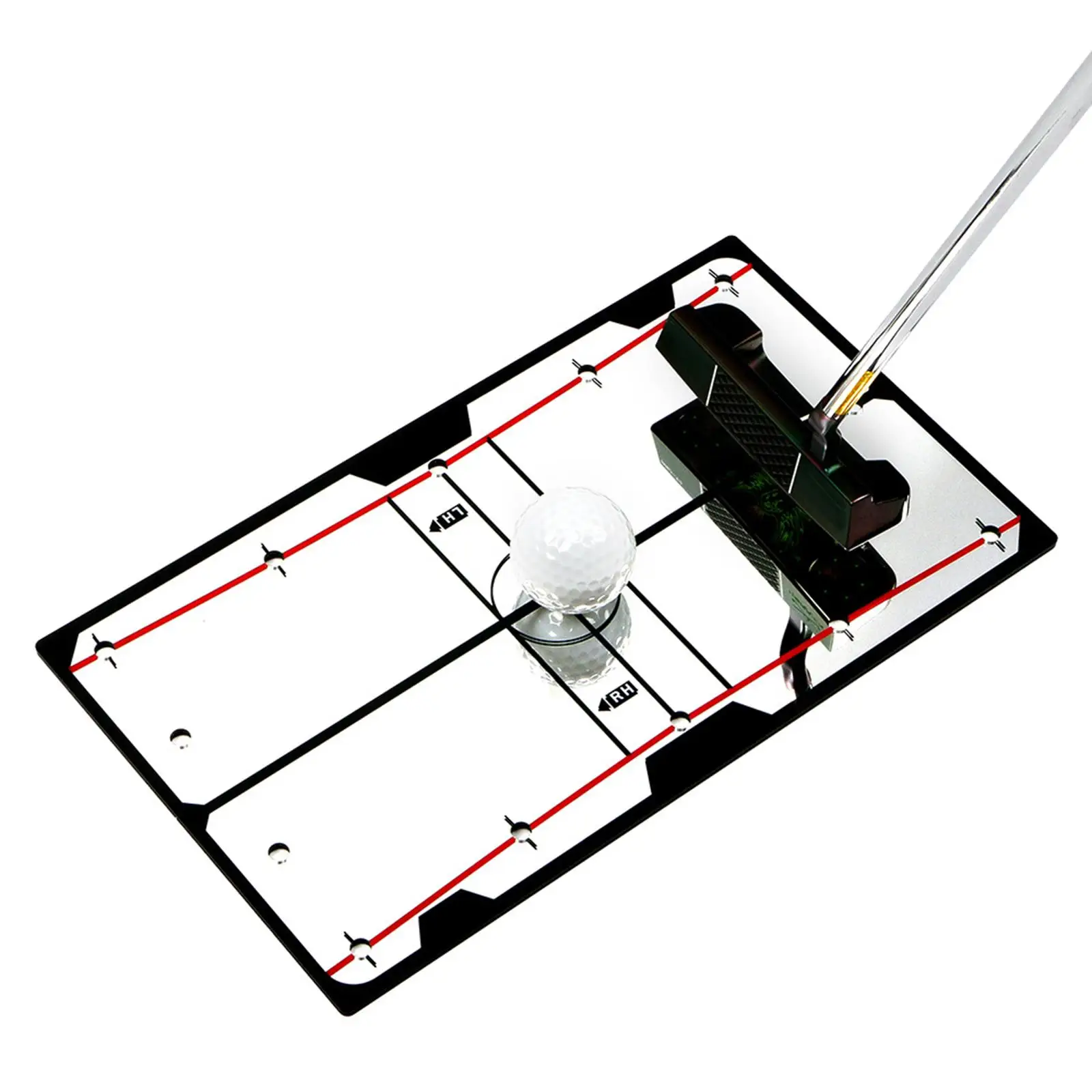 

Golf Putting Alignment Mirror, Golf Training Golf Swing Straight Practice for Home