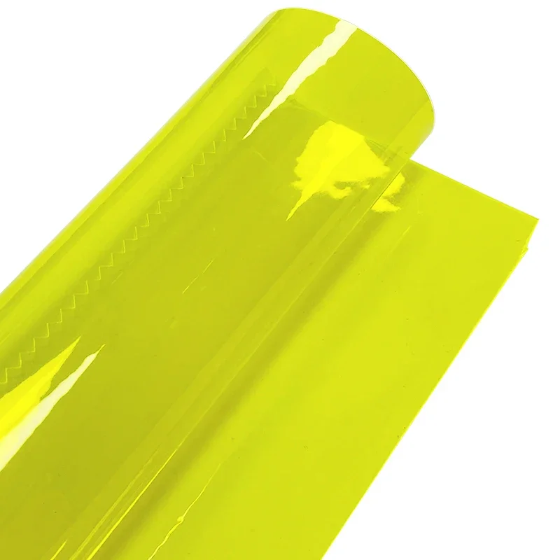 

0.3mm Translucent Faux Leather Sheets PVC Vinyl Soft Plastic Film Fabric for DIY Handbags Making Crafts project 30x120cm