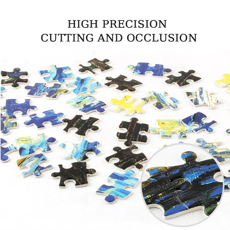 70*50cm Adult Puzzle 1000 Pieces Paper Jigsaw Puzzles The Morning Blossom Famous Painting Series Learning Education Craft Toys 4