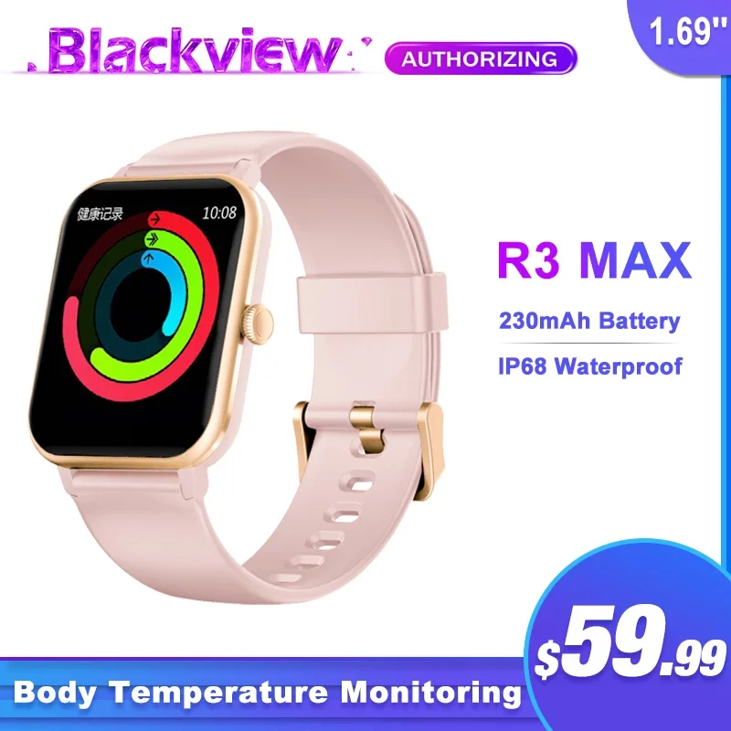 Blackview R3 Max Smart watch Black :: PhoneGeeks