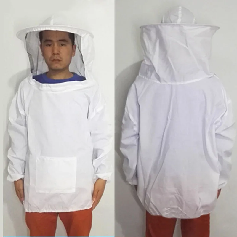 Beekeeping Jacket Veil Smock Protective Equipment Bee Keeping Hat Coat Suits Hot