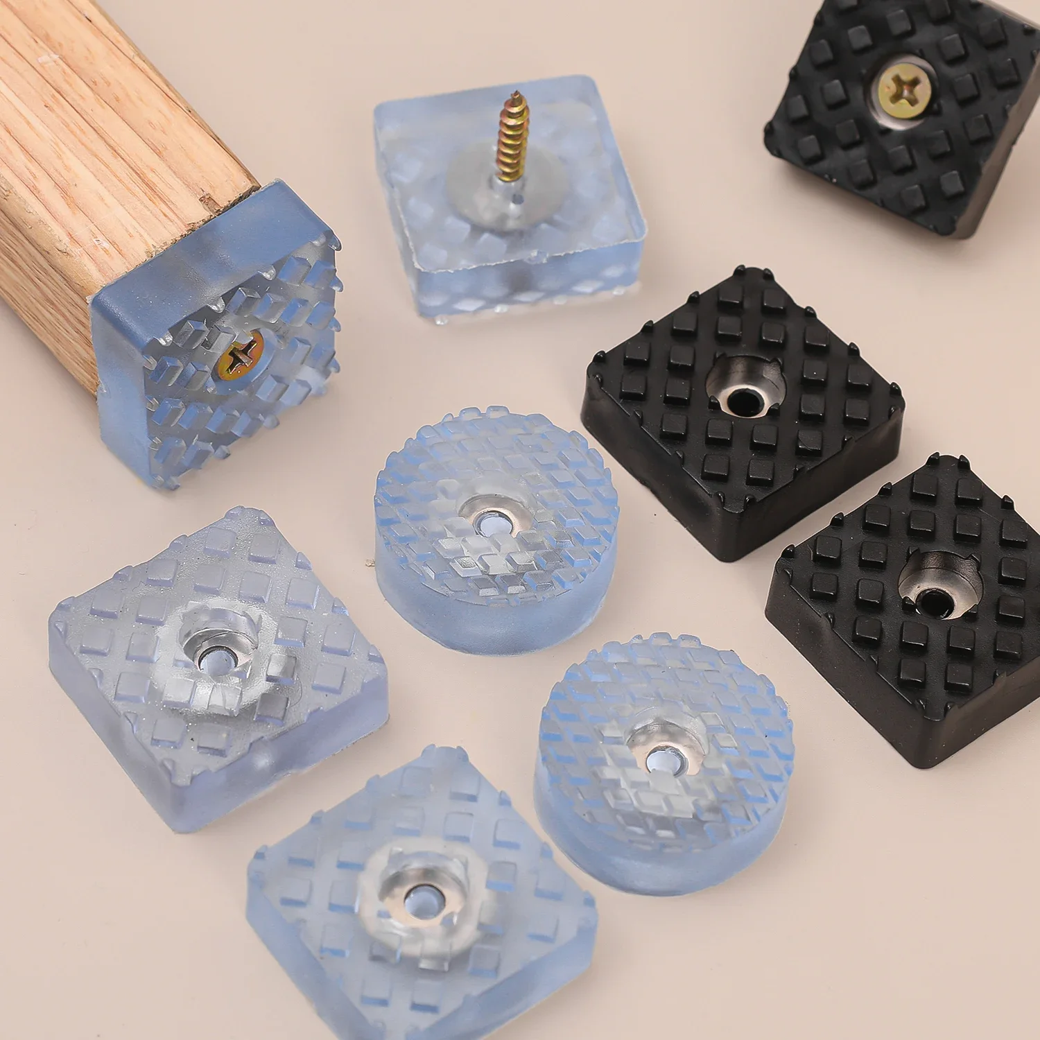 Enhanced Rubber Furniture Leg Bumpers with Non-Slip Grip and Shock Absorption