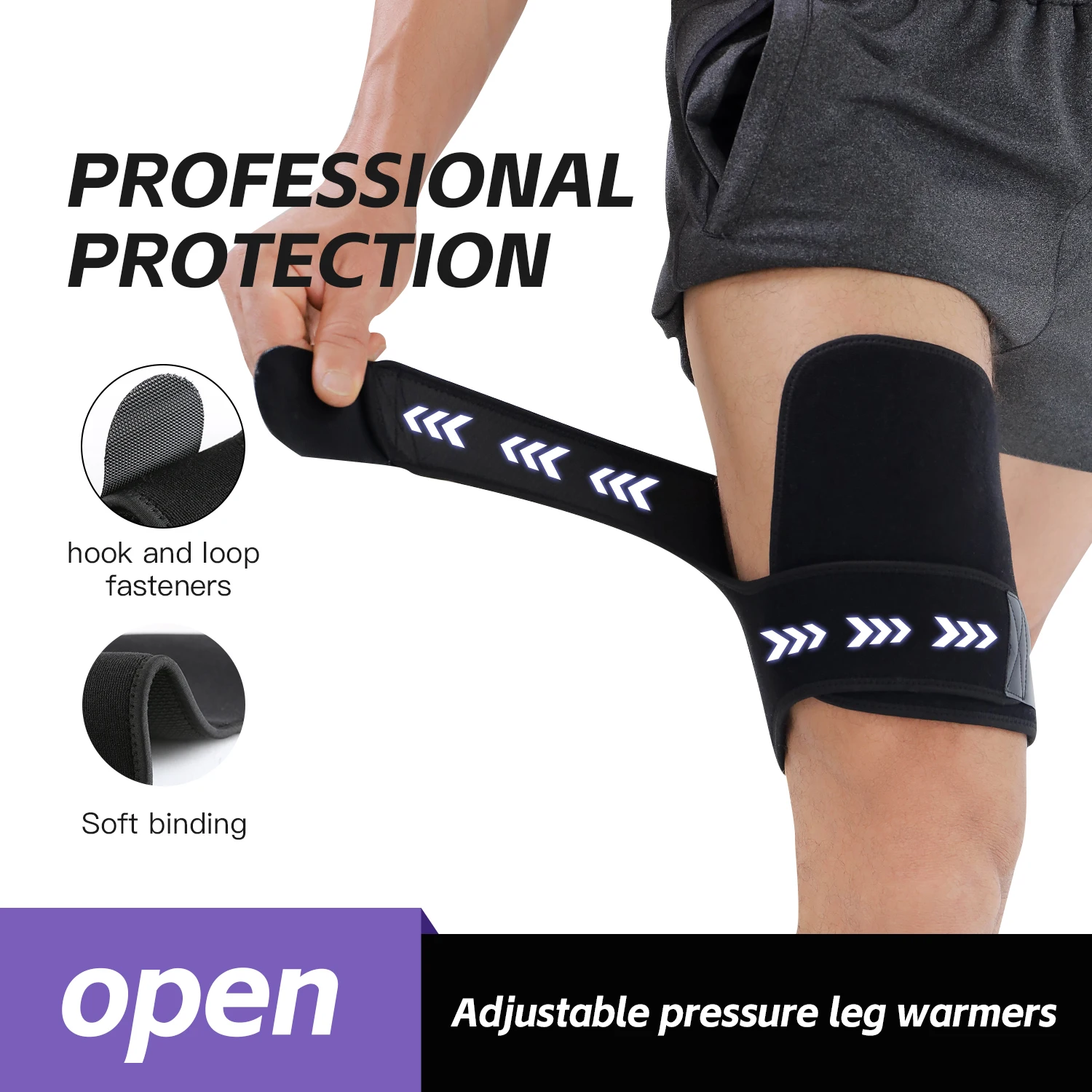 1PC Large Thigh Support Bracket, Adjustable Straps Thigh Cover For Groin And Limb Support, Adhesive Large Secure Stable