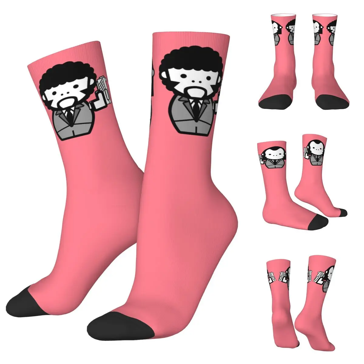 

Crazy Design Pulp Fiction Basketball 6 Unisex Socks,Hip Hop 3D Print Happy Socks Street Style Crazy Sock