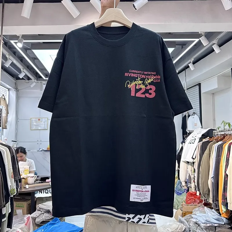 Black White RRR123 T Shirt Men Women Best Quality RRR 123
