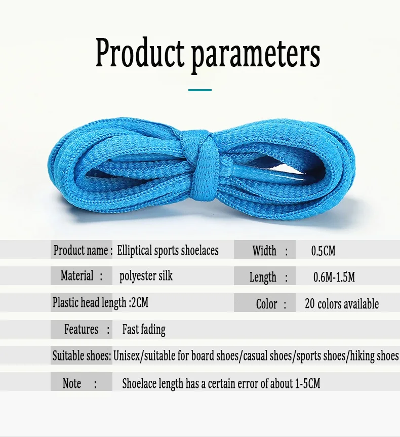 1Pair Unisex Classic 5MM Oval Shoe Laces 20 Color Half Round Athletic ShoeLaces for Sport/Running Shoes Shoe Strings Accessories