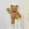 Cute Bear Resin Hook Wall Hanging  Retro Ins Style Blogger Bear Festival Gift Decorative Resin Ornament 3