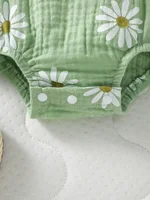 Baby's  Lovely Cute Girls Summer Sleeveless Printing Daisy  Japan&Korean Jumpsuits 6