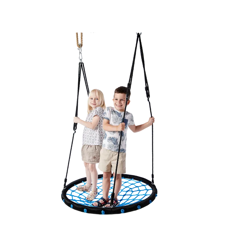 Factory Price children multicolor outdoor or indoor round rope net nest spider patio swings