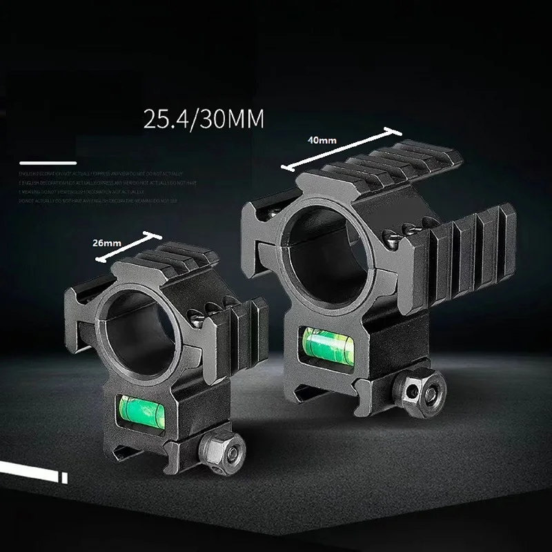 Description Picture 2 of itemAluminum Buble Level Scope Mount 30Mm Ring Heavy Duty Low Profile 6 Bolts 20mm Weaver Picatinny Rail for M16 Lasers Flashlights