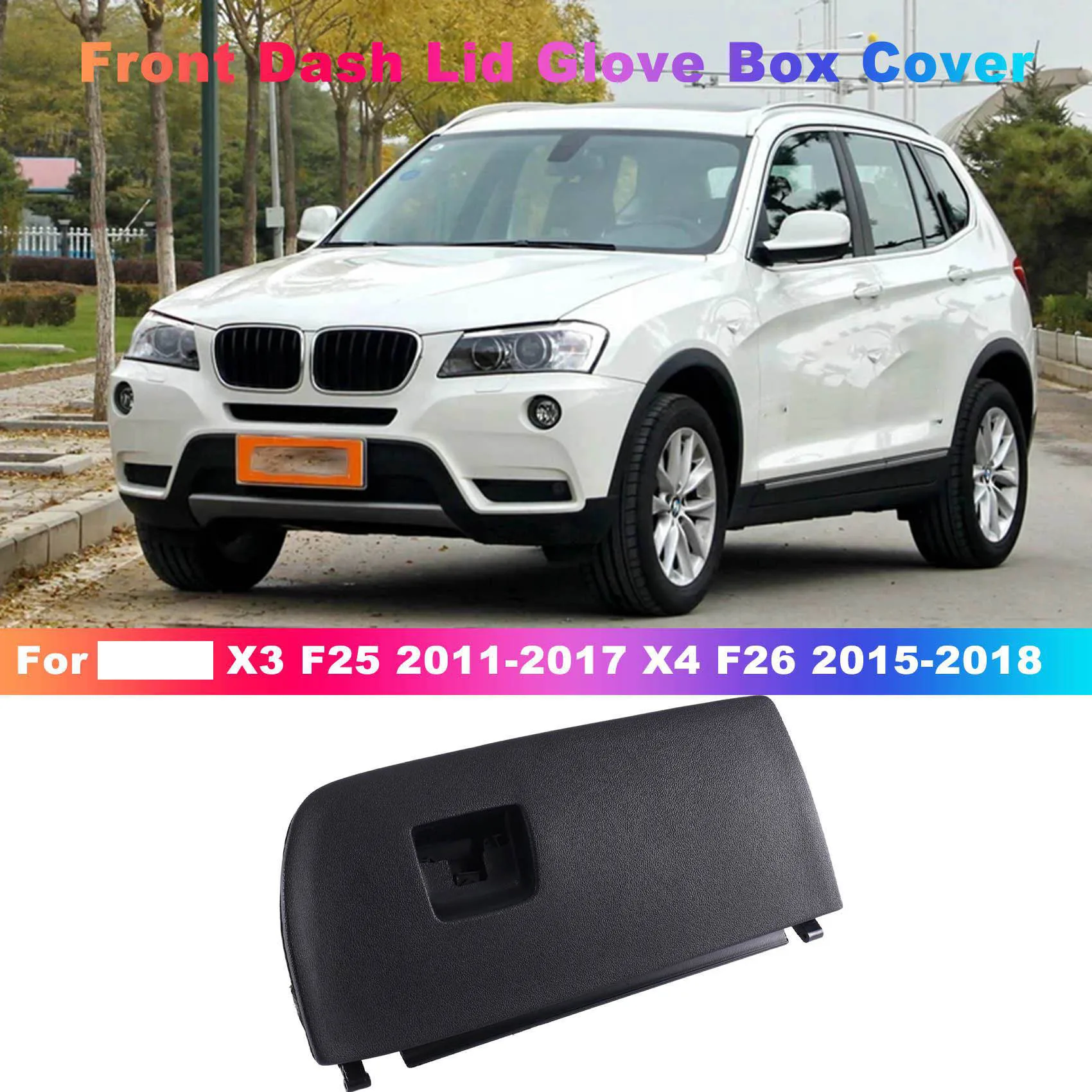 51166839000 Black Car Front Dash Lid Glove Box Cover for BMW X3 F25