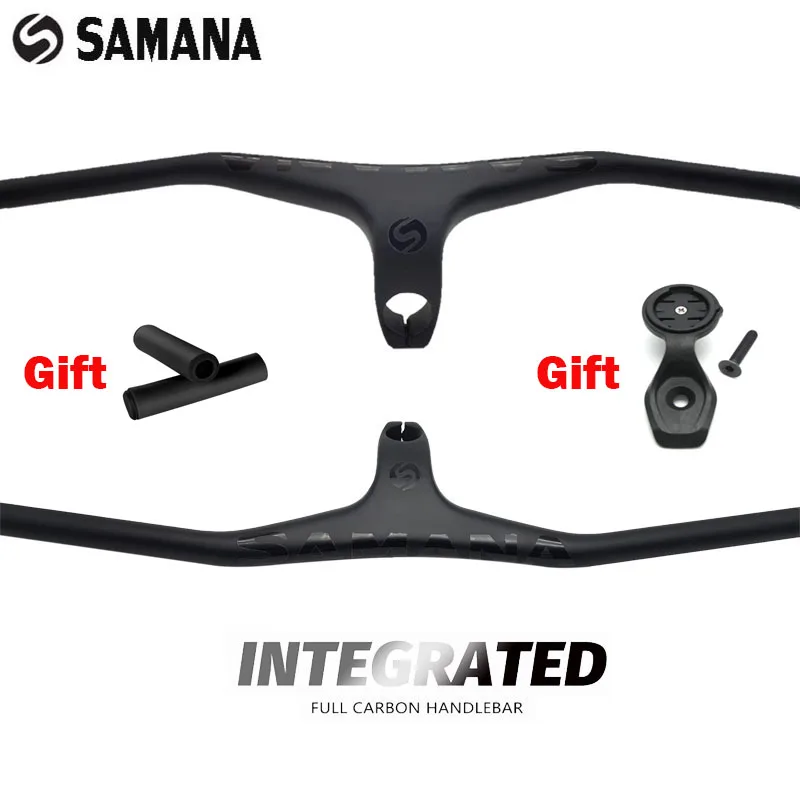 SAMANA Carbon integrated mountain Bike Handlebar MTB Bicycle Handlebar Bike Parts