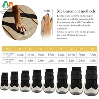 ATUBAN Dog Shoes for Large Size Dogs, Waterproof Medium Large Dog Boots, for Hot Pavement Winter Snow Hiking Breathable Elastic 2